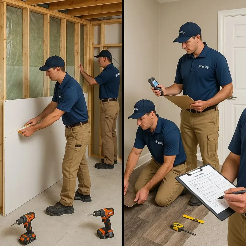 Repairs and Reconstruction process in South Temple, PA